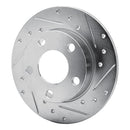 R1 97-00 Audi A8 Front & Rear Drilled & Slotted Silver Brake Rotor Set