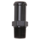 Edelbrock Hose End Straight 3/8In NPT to 5/8In Barb Black Anodize