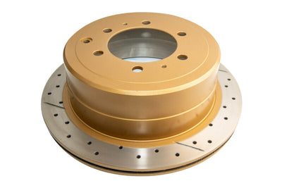 DBA 96-97 Lexus LX450 / 8/92+ Toyota Landcruiser Rear Drilled & Slotted Street Series Rotor