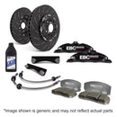 EBC Racing 04-09 Honda S2000 AP2 Black Apollo-4 Calipers 330mm Rotors Front Big Brake Kit