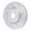 R1 13-19 Buick Regal Front Drilled & Slotted Silver Brake Rotor Set