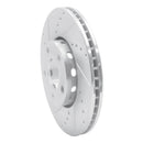 R1 92-08 Audi A4 (USA/Canada) Front Left Drilled & Slotted Silver Brake Rotor