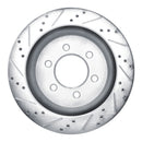R1 18-21 Ford ExpeditIon Front & Rear Drilled & Slotted Silver Brake Rotor Set