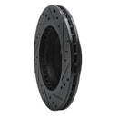 R1 77-80 Buick Electra Rear Left Drilled & Slotted Black Brake Rotor