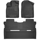 Husky Liners 17-26 Honda Ridgeline WeatherBeater Front & 2nd Row Floor Liners - Black