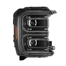 AlphaRex 23-26 Ford F-250 SD LUXX LED Proj Headlights Blk w/Activ Light/Seq Signal/Switchback