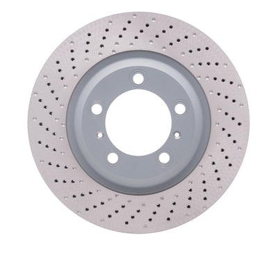 DFC 12-16 Porsche 911 Left Front Drilled Hi-Carbon Alloy Geomet Coated Rotor