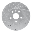 R1 10-25 Buick LaCrosse Front Drilled & Slotted Silver Brake Rotor Set