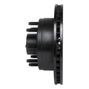 R1 86-94 Ford E-250 Econoline Club Wagon Front Right Drilled & Slotted Black Brake Rotor