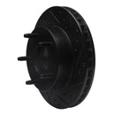 R1 86-88 Ford Bronco Front Right Drilled & Slotted Black Brake Rotor