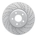 R1 08-12 Audi Q5 (USA/Canada) Front Right Drilled & Slotted Geo-Carbon Rotor