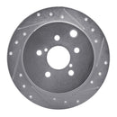 R1 17-23 Subaru Crosstrek Front & Rear Drilled & Slotted Silver Brake Rotor Set