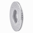 R1 14-19 Ford Focus Front Drilled & Slotted Silver Brake Rotor Set