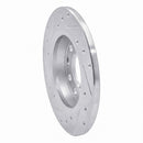 R1 00-08 Audi A4 (USA/Canada) Rear Right Drilled & Slotted Silver Brake Rotor