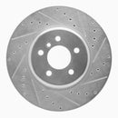 R1 11-16 BMW 535d xDrive Front & Rear Drilled & Slotted Silver Brake Rotor Set
