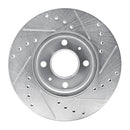R1 06-12 Dodge Attitude (Mexico) Front Left Drilled & Slotted Silver Brake Rotor
