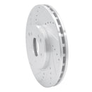 R1 96-11 Chrysler Crossfire Front Left Drilled & Slotted Silver Brake Rotor