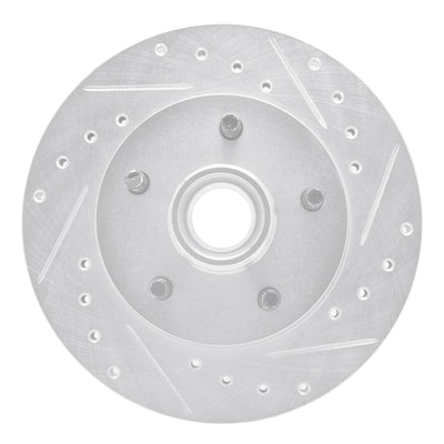 R1 95-97 Ford Ranger (USA/Canada) Front Right Drilled & Slotted Silver Brake Rotor