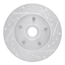 R1 95-97 Ford Ranger (USA/Canada) Front Right Drilled & Slotted Silver Brake Rotor