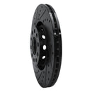 R1 97-06 Audi A6 (USA/Canada) Front Left Drilled & Slotted Black Brake Rotor