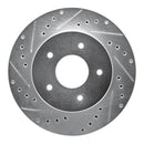 R1 63-82 Chevrolet Camaro Front & Rear Drilled & Slotted Silver Brake Rotor Set