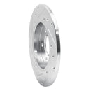 R1 00-09 Audi A4 Front & Rear Drilled & Slotted Silver Brake Rotor Set