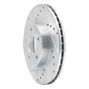 R1 90-05 Buick Skylark Front Left Drilled & Slotted Silver Brake Rotor
