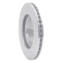 R1 04-09 Toyota Prius Front Right Drilled & Slotted Silver Brake Rotor