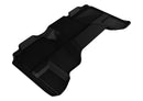 3D MAXpider 2007-2013 Chevrolet Silverado Extended Cab Kagu 1st & 2nd Row Floormats - Black