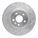 R1 12-21 Tesla X Front & Rear Drilled & Slotted Silver Brake Rotor Set