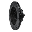 R1 68-73 Ford Mustang Front Right Drilled & Slotted Black Brake Rotor