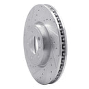 R1 18-20 Land Rover Range Rover Front Left Drilled & Slotted Silver Brake Rotor