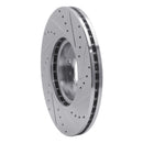 R1 03-19 Infiniti FX35 Front & Rear Drilled & Slotted Silver Brake Rotor Set