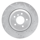 R1 04-10 BMW 535i Front & Rear Drilled & Slotted Silver Brake Rotor Set