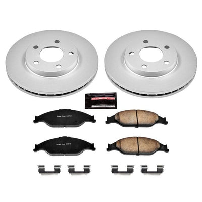 Power Stop 99-04 Ford Mustang Front & Rear Z17 Evolution Geomet Coated Brake Kit