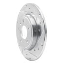 R1 00-09 Audi A4 Front & Rear Drilled & Slotted Silver Brake Rotor Set