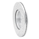 R1 04-19 Ford Escape Front Right Drilled & Slotted Silver Brake Rotor