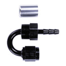 Russell 4AN ProClassic Crimp 180 Degree Hose End - Black