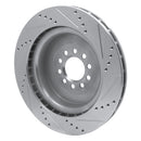 R1 03-05 Jaguar Super V8 Front & Rear Drilled & Slotted Silver Brake Rotor Set