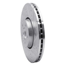 R1 10-16 Volvo XC60 Front Right Drilled & Slotted Silver Brake Rotor