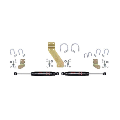 Skyjacker 66-77 Ford Bronco 4WD Black MAX Dual Stabilizer Kit w/ Black Cylinders