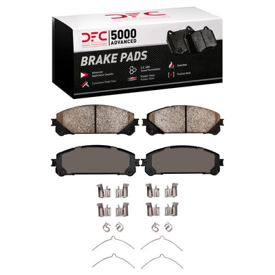 DFC 08-21 Lexus NX200t Front Drilled & Slotted Geoperformance Rotors 5000 Advanced Pads w/Hardware