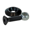 Moroso 1in Taper Washer - Black Anodized (10 Pack w/Hardware)