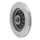 R1 00-04 Ford F-150 RWD Front Right Drilled & Slotted Silver Brake Rotor
