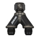 Peterson Fluid Systems Y-Manifold -16AN B-Nut To 12/12