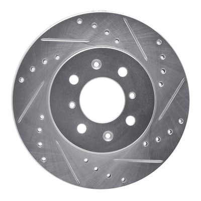 R1 18-23 Chevrolet AVEO (Mexico) Front Right Drilled & Slotted Silver Brake Rotor