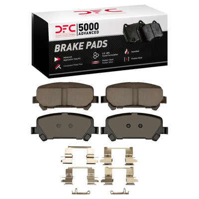 DFC 15-20 Chevrolet Colorado Front & Rear Drill/Slot Geoperf Rotors 5000 Advanced Pads w/Hardware