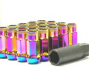 Wheel Mate Muteki SR48 Open End Locking Lug Nut Set of 4 - Pink 12x1.25 48mm