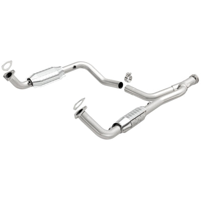 MagnaFlow DF Cat. Conv 95-99 Range Rover 4.0/4.6L GEMS Y-Pipe Assembly *NOT FOR SALE IN CALIFORNIA*