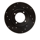 R1 74-84 Ford COURIER (USA/Canada) Front Left Drilled & Slotted Black Brake Rotor